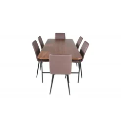 Uno t Spisebordssæt - Sort og Brun og - Natur