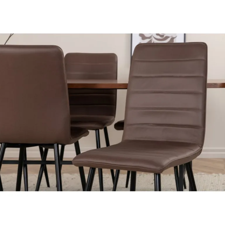 Uno t Spisebordssæt - Sort og Brun og - Natur