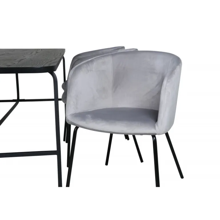 Uno t Spisebordssæt - Sort og Grå