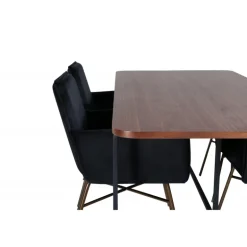 Uno t Spisebordssæt - Sort og Kobber