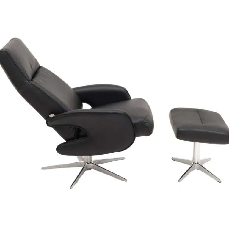 Vala Drejestol i Sort Soleda læder