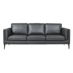 Valencia 3 pers. sofa læder Sort