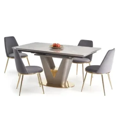 VALENTINO bord lys Grå/guld