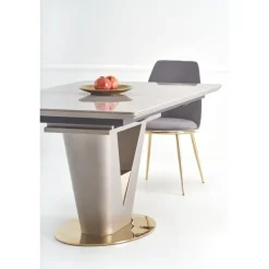 VALENTINO bord lys Grå/guld