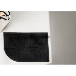 Valentino Tæppe - Sort og Natur