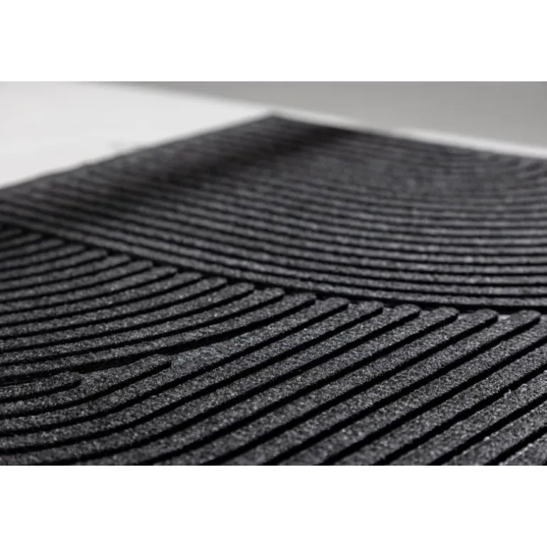 Valentino Tæppe - Sort og Natur