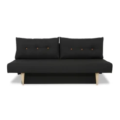 Vega sovesofa - 187 X 90 cm - Sort Portland 100 og vendbar hynde