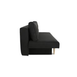 Vega sovesofa - 187 X 90 cm - Sort Portland 100 og vendbar hynde