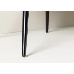 Velour Spisebordsstol - Sort