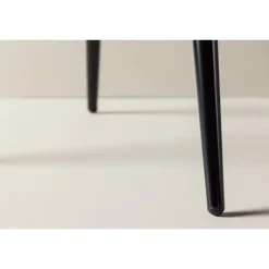 Velour Spisestol - Sort og Grå