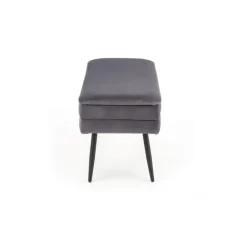 VELVA Bænk - Grå/Sort