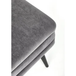 VELVA Bænk - Grå/Sort