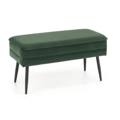 VELVA bænk - Mørkegrøn / Sort