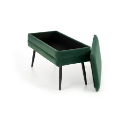 VELVA bænk - Mørkegrøn / Sort