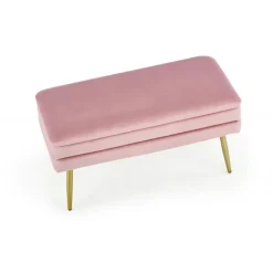 VELVA bænk - Rosa velour
