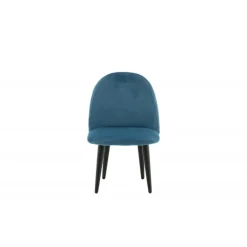 Velvet Børnestol - Sort og Blå