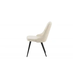 Velvet Deluxe Spisebordsstol - Beige