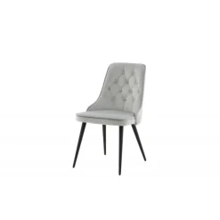 Velvet Deluxe Spisebordsstol - Sort