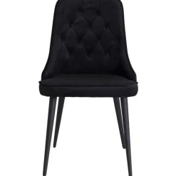 Velvet Deluxe Spisestuestol - Sort