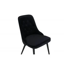 Velvet Deluxe Spisestuestol - Sort