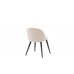 Velvet Spisebordsstol - Beige velour