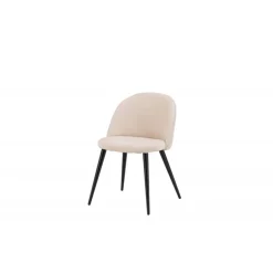 Velvet Spisebordsstol - Beige velour