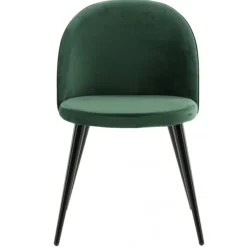 Velvet Spisebordsstol - Grøn Velour