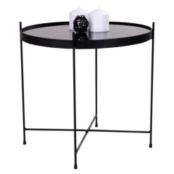 Venezia Sofabord Sort Ø48