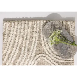 Vera Tæppe - Beige og Ivory