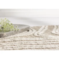 Vera Tæppe - Beige og Ivory