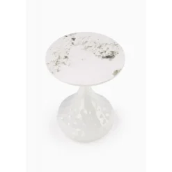 VERDE sofabord, Hvid marmor / Hvid