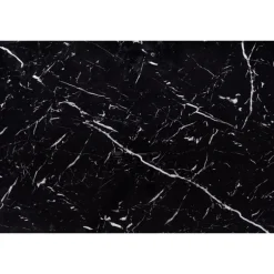 VERTIGO Udvidelsesbord, - Top - Sort Marmor, Ben - Sort