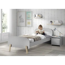 Væghylde Kiddy – grå, 65 cm