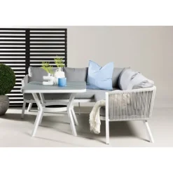 Virya Have Hjørnesofa Sæt - Grå,Hvid