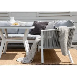 Virya Have Hjørnesofa Sæt - Grå,Hvid