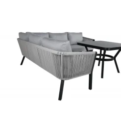 Virya Have Hjørnesofa Sæt - Sort,Grå