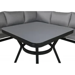 Virya Have Hjørnesofa Sæt - Sort,Grå