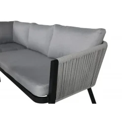 Virya Have Hjørnesofa Sæt - Sort,Grå