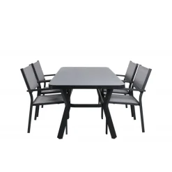 Virya Loungesæt - Havemøbelsæt - Sort,Grå