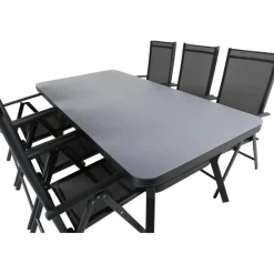 Virya Loungesæt - Havemøbelsæt - Sort,Grå