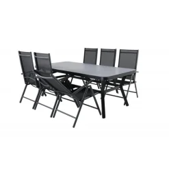 Virya Loungesæt - Havemøbelsæt - Sort,Grå