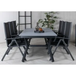 Virya Loungesæt - Havemøbelsæt - Sort,Grå