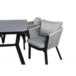 Virya Loungesæt - Havemøbelsæt - Sort,Grå