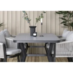 Virya Loungesæt - Havemøbelsæt - Sort,Grå