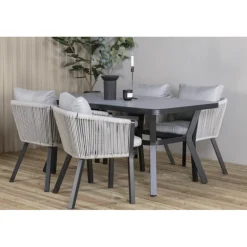 Virya Loungesæt - Havemøbelsæt - Sort,Grå