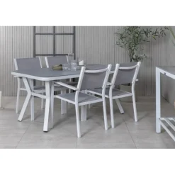 Virya Loungesæt - Havemøbelsæt - Grå,Hvid