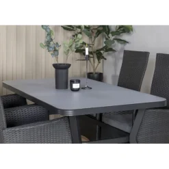 Virya Loungesæt - Havemøbelsæt - Sort,Grå