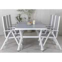 Virya Spisestuesæt - Grå,Hvid