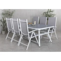 Virya Spisestuesæt - Grå,Hvid