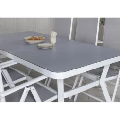 Virya Spisestuesæt - Grå,Hvid